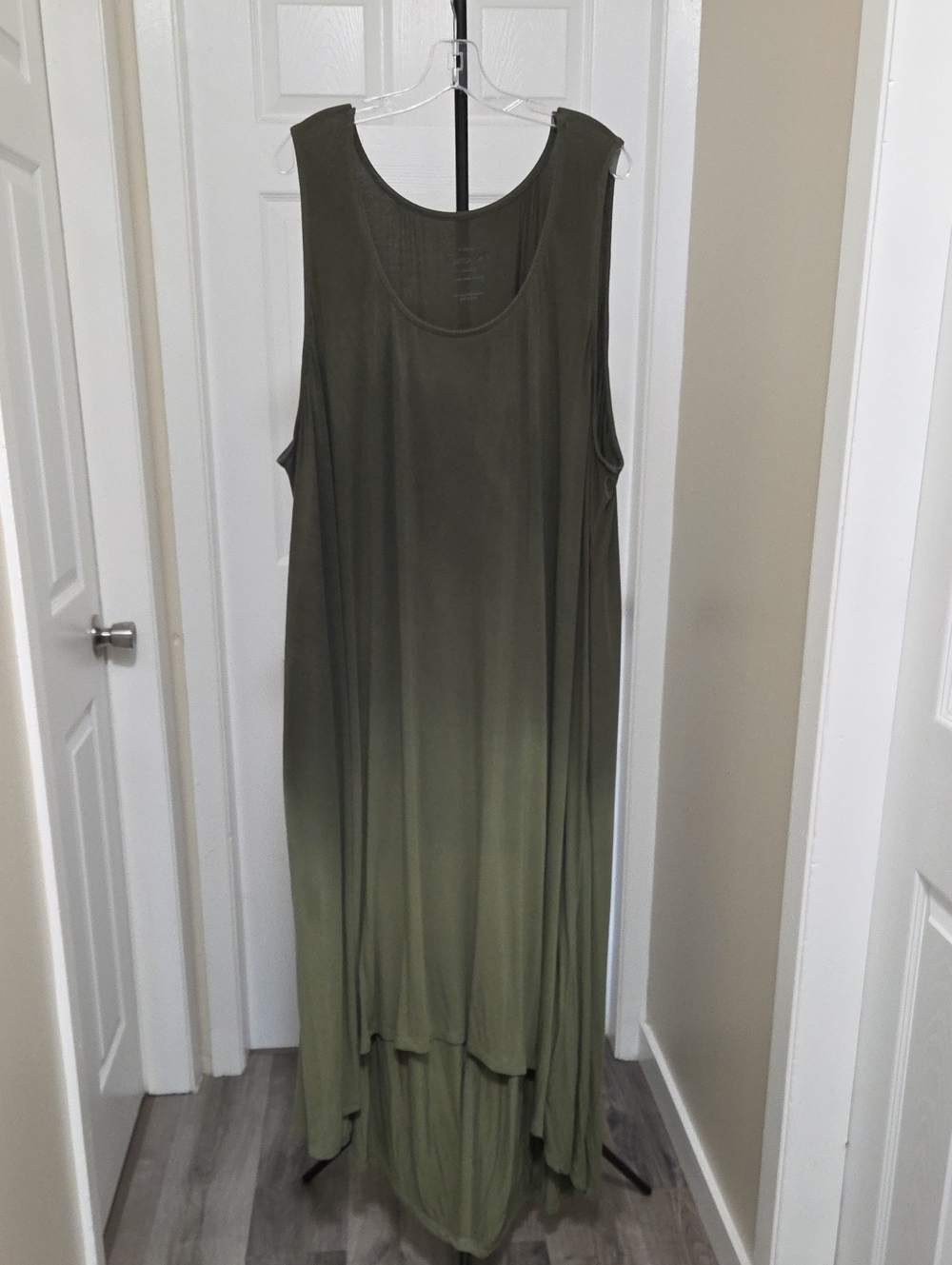 torrid Plus Size  Olive Ombre Sleeveless Maxi Dress